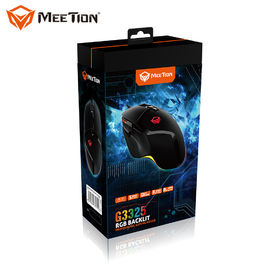 MeeTion هاديس G3325 رخيصة أسود مقاوم للماء Rgb PC السلكية ألعاب الكمبيوتر الفئران Mosue الفئران